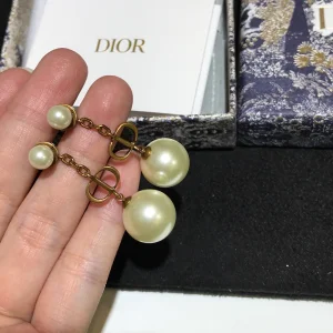 Dior Earrings Dior CD Tribales Earrings Pearl 