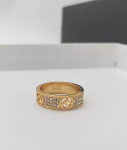 Luxury Womens Jewelry Fendi F IS Fendi Crystals Ring A152PP110 AA163255