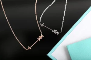Tiffany Palomas Graffiti Arrow Pendant Necklace 