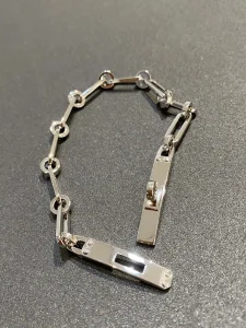 Hermes Kelly Chaine Bracelet Silver 