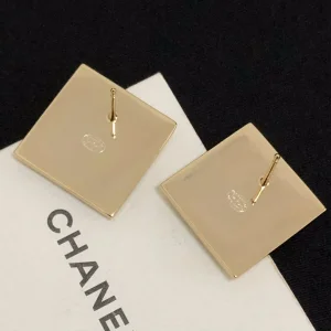 Luxury Womens Jewelry Chanel Earring Chanel CC Logo Square Earrings A39PP130 AA164016