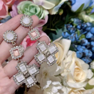 Luxury Womens Jewelry Chanel Earring Chanel Crystals Cross Earring A152PP180 AA168969