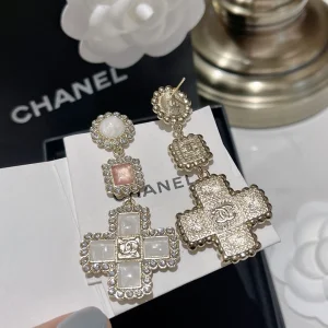 Luxury Womens Jewelry Chanel Earring Chanel Crystals Cross Earring A152PP180 AA168969