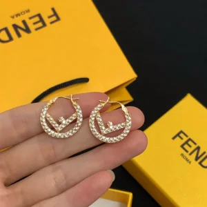 Fendi Earrings Fendi F IS Hoop Earrings 