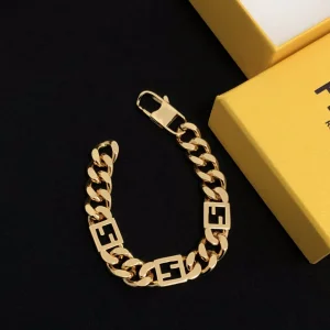 Luxury Womens Jewelry Fendi Bracelet Fendi Gold Chain Bracelet A39PP150 AA169839