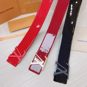Luxury Womens Belts Louis Vuitton LV Patent Leather Belt 70MM A175PP340 AA170319