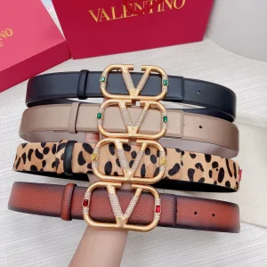 Valentino Vlogo Calf Leather Belt 40MM 