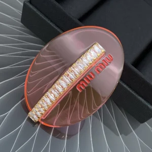Replica Womens Jewelry Miu Miu Hair Clip in Plexiglas A205PP170 AA170566