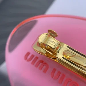 Replica Womens Jewelry Miu Miu Hair Clip in Plexiglas A205PP170 AA170566
