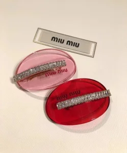 Replica Womens Jewelry Miu Miu Hair Clip in Plexiglas A205PP170 AA170566