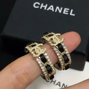 Luxury Womens Jewelry Chanel Earring Chanel CC Open Cut Earrings A39PP130 AA170623
