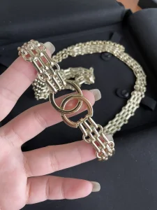 Luxury Womens Belt Chanel Belt Chanel Gold CC Chain Belt A175PP280 AA171266