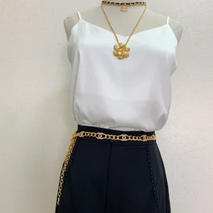 Luxury Womens Belt Chanel Belt Chanel Gold CC Chain Belt A152PP280 AA171229