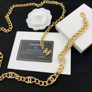 Luxury Womens Belt Chanel Belt Chanel Gold CC Chain Belt A152PP280 AA171229