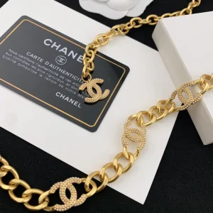 Luxury Womens Belt Chanel Belt Chanel Gold CC Chain Belt A152PP280 AA171229