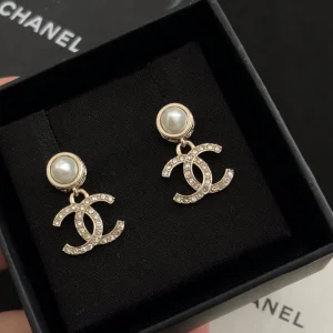 Chanel Earrings Chanel Crystals CC Earrings 