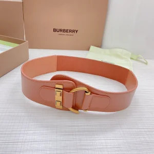Luxury Womens Belts Burberry Leather Belt in Tan 50MM A175PP340 AA172008