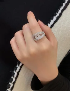 Luxury Womens Jewelry Chanel Ring Chanel Vintage Crystals CC Rings A205PP220 AA172999