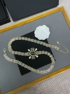 Luxury Womens Belts Chanel 2022 Chain Belts in Gold A175PP280 AA176079