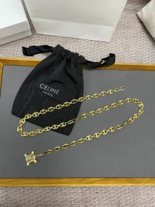 Luxury Womens Belts Chanel 2022 Chain Belts with Gold Triomphe A175PP280 AA176083