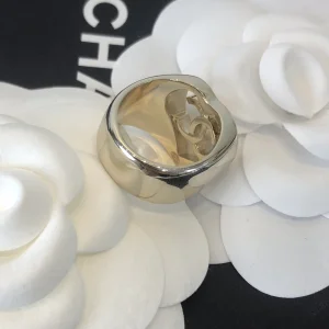 Luxury Womens Jewelry Chanel Ring Chanel Gold CC Logo Heart Rings A39PP100 AA177178