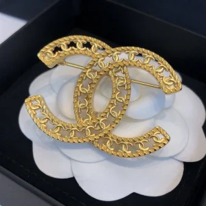 Chanel Brooch Chanel Gold Multi CC Logo Brooch 