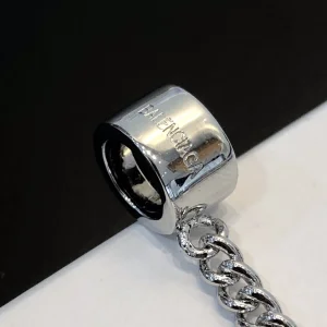 Replica Womens Jewelry Balenciaga Womens Screw Earrings in Silver A39PP120 AA177889
