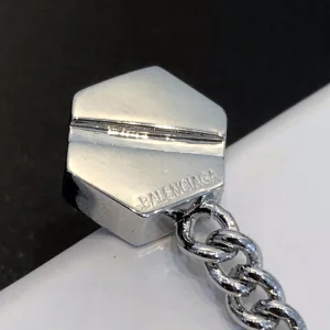 Replica Womens Jewelry Balenciaga Womens Screw Earrings in Silver A39PP120 AA177889
