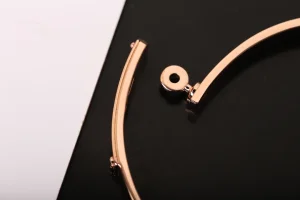 Replica Womens Jewelry Hermes Small Kelly Bracelet in Rose Gold A205PP420 AA178429