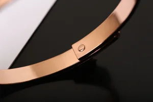 Replica Womens Jewelry Hermes Small Kelly Bracelet in Rose Gold A205PP420 AA178429