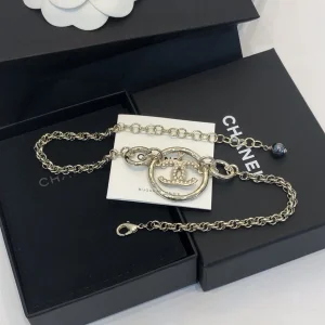 Replica Womens Jewelry Chanel CC Logo Round Chain Necklace A39PP180 AA178459
