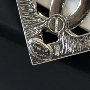 Replica Womens Jewelry Chanel CC Logo Square Earrings A39PP130 AA178458