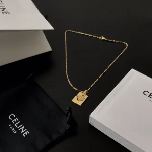 Celine Separables Heart Box Pendant Gold 