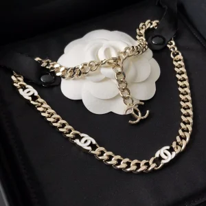 Replica Womens Jewelry Chanel CC Logo Chain Choker Necklace A39PP190 AA179762