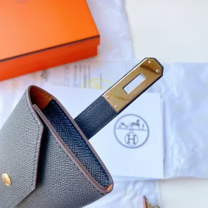 Replica Womens Belts Hermes Kelly Pocket 18 Leather Belt in Black A175PP380 AA180112