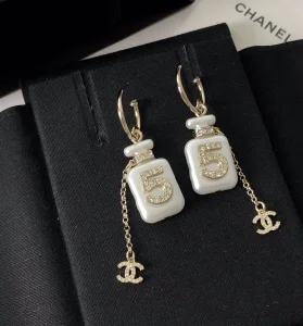 Chanel Crystsl N5 Bottle Earrings 