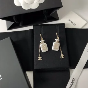 Replica Womens Jewelry Chanel Crystsl N5 Bottle Earrings A39PP150 AA180841