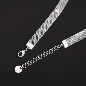 Replica Womens Jewelry Miu Miu Bow Crystals Necklace A205PP280 AA182035