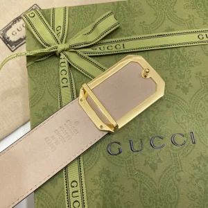 Replica Mens Belts Gucci GG Signature Leather Belt in Black 40MM A175PP240 AA182167