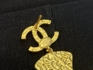 Replica Womens Jewelry Chanel Gold CC Cross Earrings A39PP150 AA182083