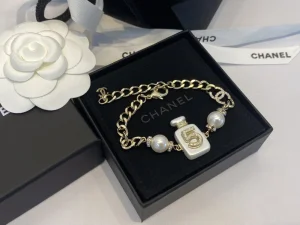 Chanel N5 Bottle Chain Bracelets 