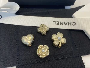 Chanel Set of 4 Hair Accessory Gold AB8157 
