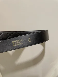 Replica Womens Belts Chanel CC Logo White Leather Belt 30MM A175PP240 AA184638