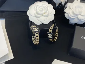 Replica Womens Jewelry Chanel CC Lion Gold Open Cut Earrings A39PP180 AA188122
