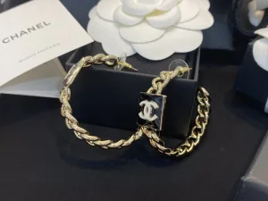 Replica Womens Jewelry Chanel CC Lion Gold Open Cut Earrings A39PP180 AA188122