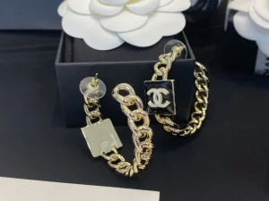 Replica Womens Jewelry Chanel CC Lion Gold Open Cut Earrings A39PP180 AA188122