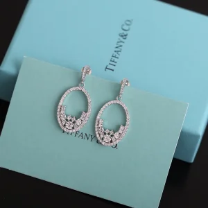 Tiffany Diamonds Oval Earrings 