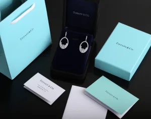Replica Womens Jewelry Tiffany Diamonds Oval Earrings A205PP180 AA188566