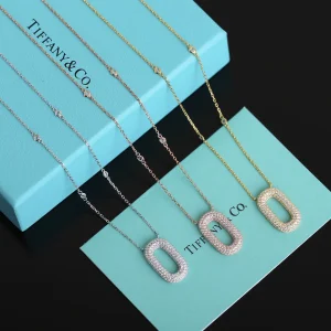 Tiffany Diamonds Round Pendant Necklace 