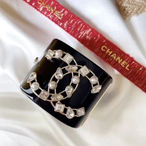 Replica Womens Jewelry Chanel Crystal CC Logo Bracelets A152PP280 AA190134